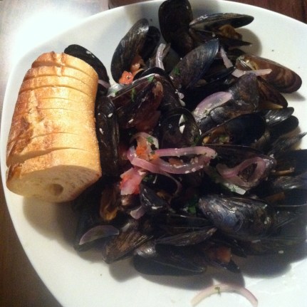 Mussels with another old friend. Not the best but it made me crave them so I'm setting out to find some great mussels in Chicago this week!